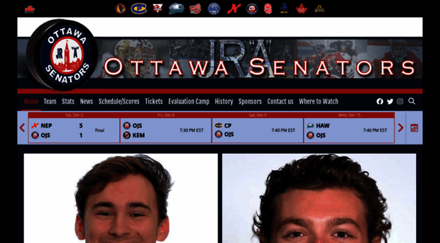 ottawajuniorsenators.com