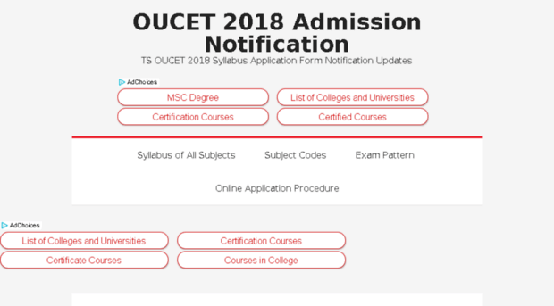 oucetadmission.com