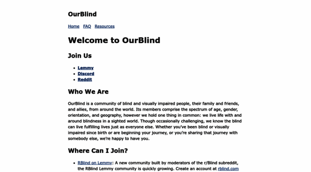 ourblind.com