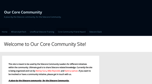 ourcorecommunity.com