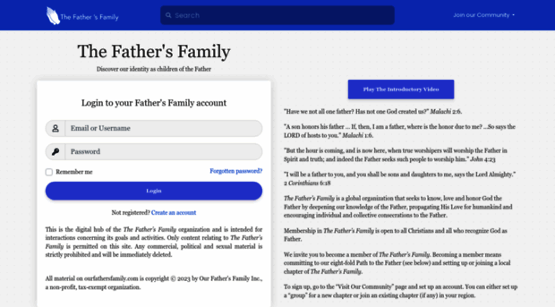 ourfathersfamily.com