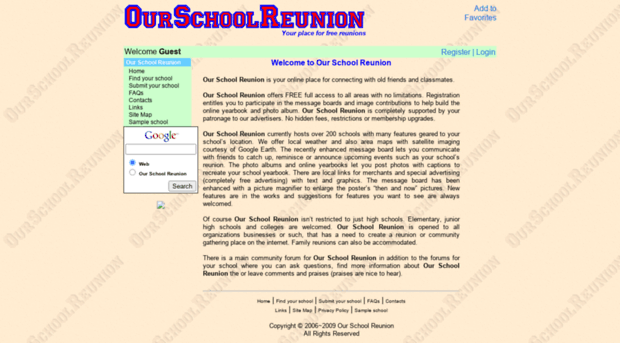 ourschoolreunion.com