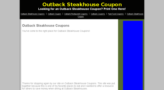 outbacksteakhousecoupon.com