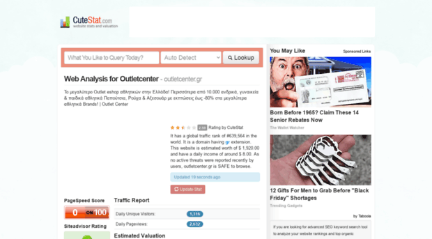 outletcenter.gr.cutestat.com