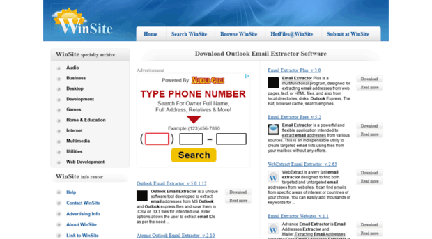 outlook-email-extractor.winsite.com