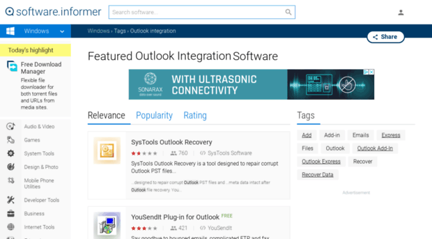 outlook-integration.software.informer.com