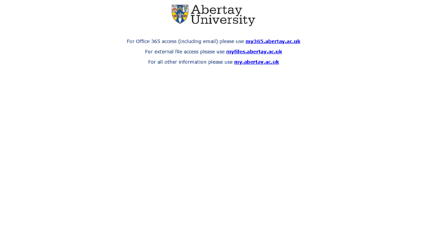 outlook.abertay.ac.uk