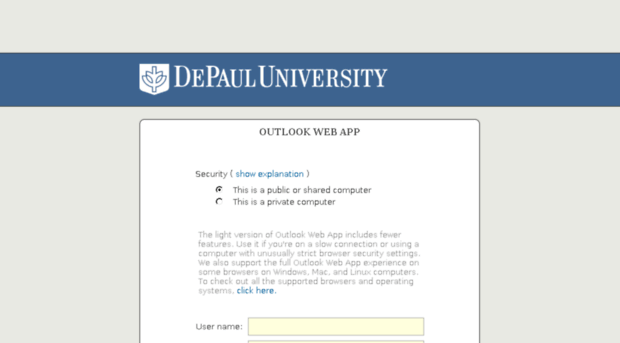 outlook.depaul.edu