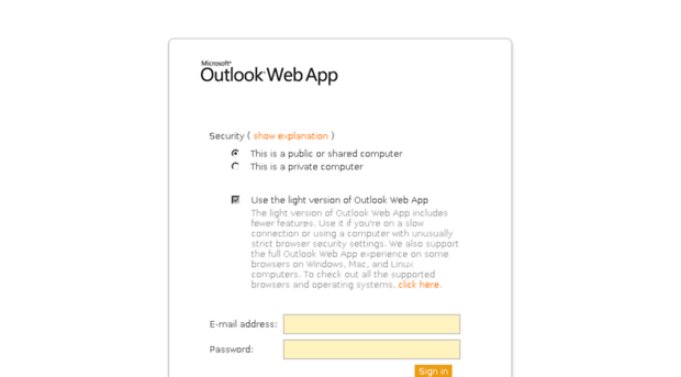 outlook.executech.com
