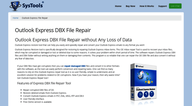 outlookexpress.dbxfilerepair.com