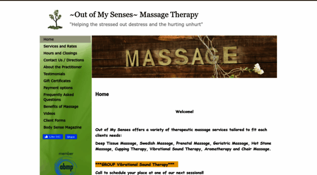 outofmysenses.massagetherapy.com