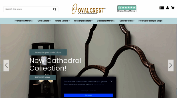 ovalandroundmirrors.com