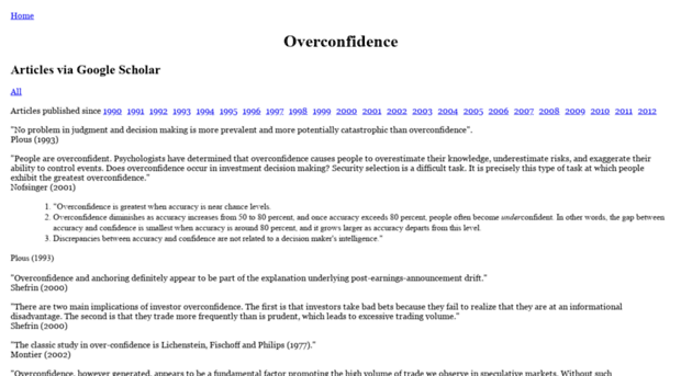 overconfidence.behaviouralfinance.net