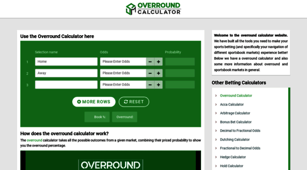 overroundcalculator.com