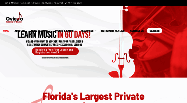 oviedoschoolofmusic.com