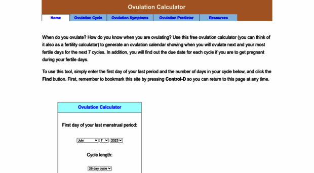 ovulationcalculation.net