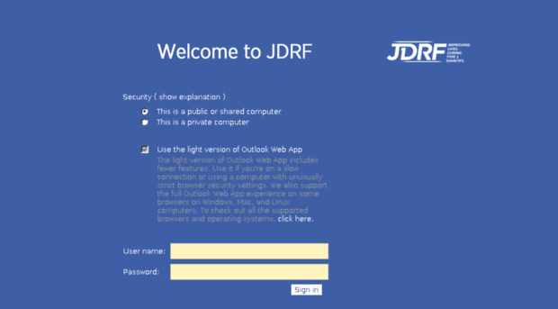 owa.jdrf.org