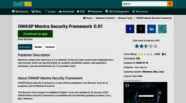 owasp-mantra-security-framework.soft112.com