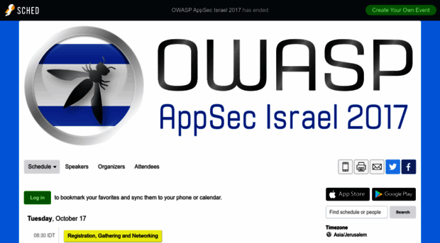 owaspappsecisrael2017.sched.com