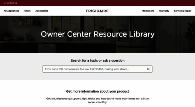 owner.frigidaire.com