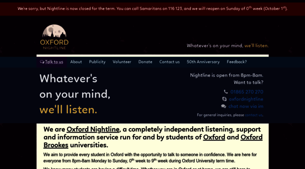 oxford.nightline.ac.uk