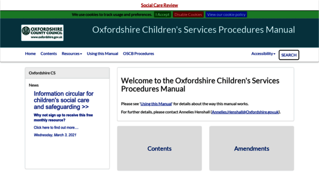 oxfordshirechildcare.proceduresonline.com
