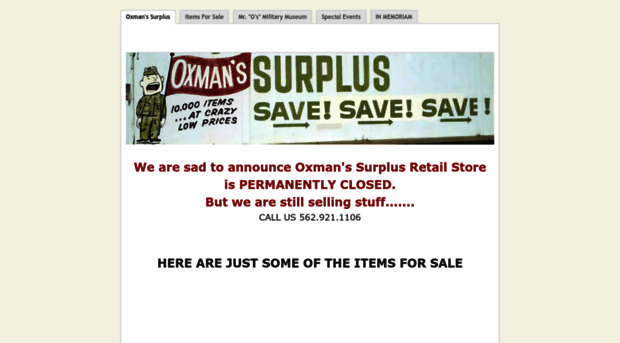 oxmans-surplus.com