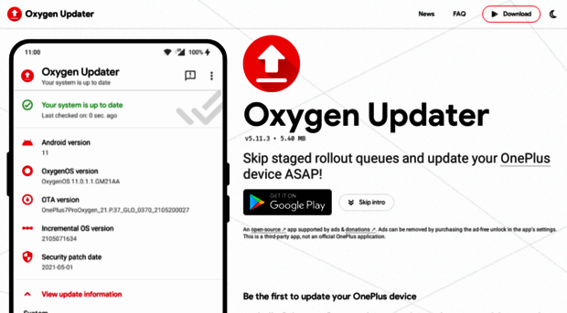 oxygenupdater.com