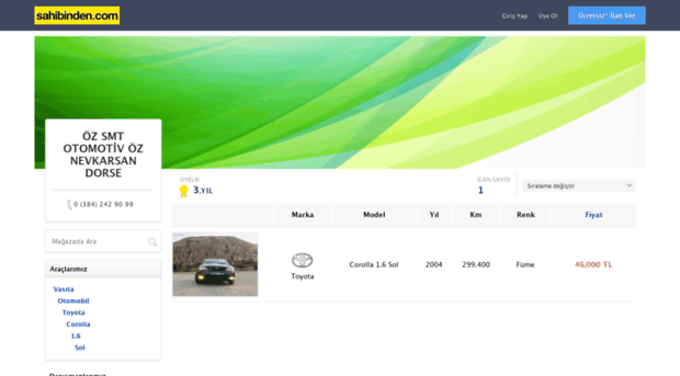 ozsmtotomotiv.sahibinden.com