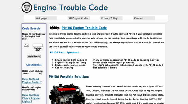 p0106.enginetroublecode.com