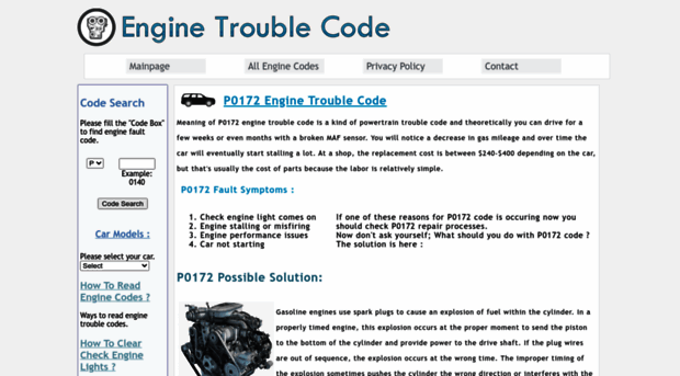 p0172.enginetroublecode.com