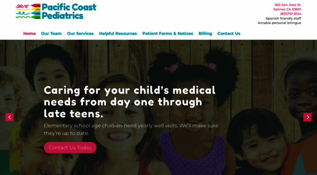 pacificcoastpediatrics.com