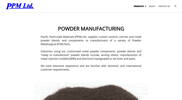 pacificparticulatematerials.com