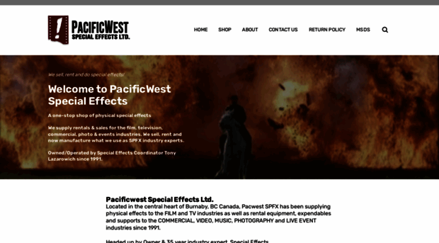 pacificwestspecialeffects.com