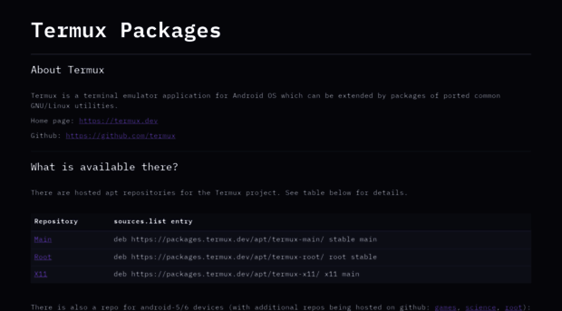 packages.termux.dev