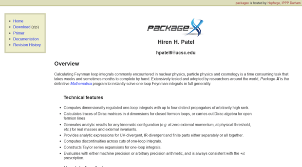 packagex.hepforge.org