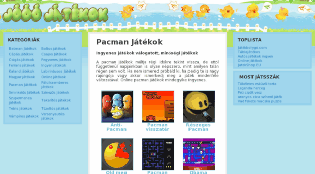 pacman-jatekok.jooojatekok.com