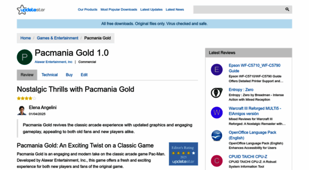pacmania-gold.updatestar.com