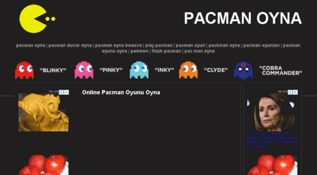 Pacman Oyunu Oyna