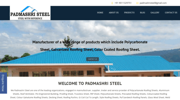 padmashristeel.com