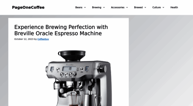 pageonecoffee.com