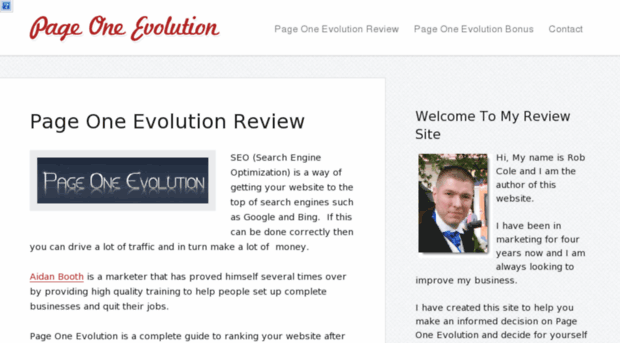 pageoneevolution.net