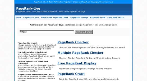 pagerank-live.de