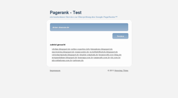 pagerank-test.de