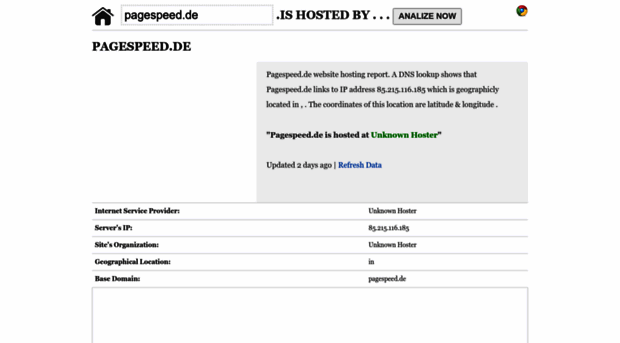 pagespeed.de.ishostedby.com