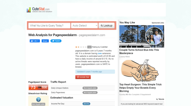 pagespeedalarm.com.cutestat.com