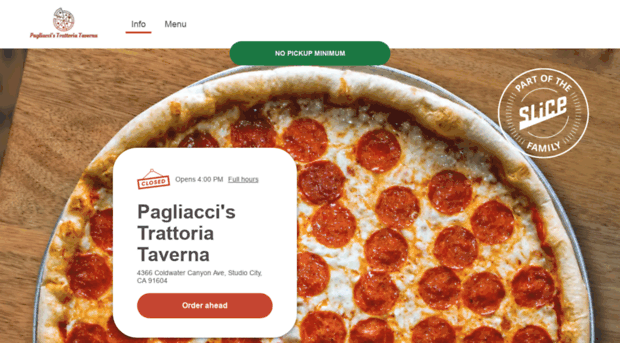 pagliaccispizzeria.com