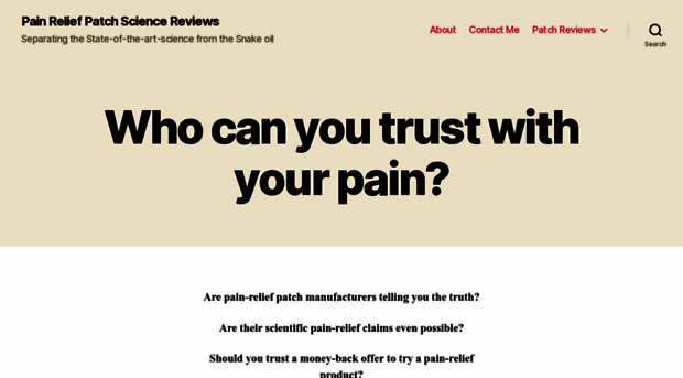 painreliefpatchreviews.com