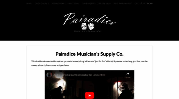 pairadicemusic.com