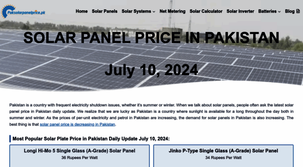 paksolarpanelprice.pk